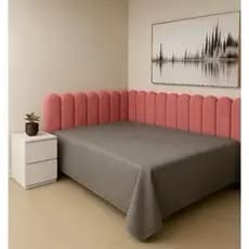 Cabeceira Estofada varias cores Cama Box Casal king formato L 45x20CM todos os tamanhos