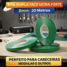 Kit 5 Rolos Fita Dupla Face Premium para cabeceira e outros-Cada Rolo Possui 20 Metros ENVIO RAPIDO