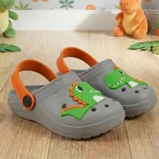 Babuche Infantil Menino Dinossauro Confortável Escolar Promoção