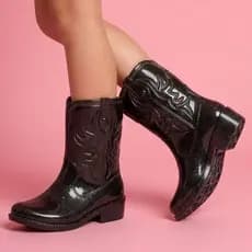 Bota Texana Infantil Menina Botinha Country Cano Alto Leve Confortável Rodeio