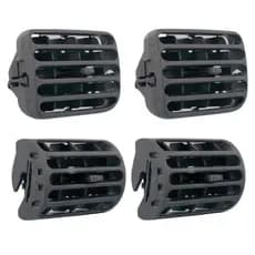 Jogo Difusores De Ar Preto Renault Clio 2001 A 2016 Kit