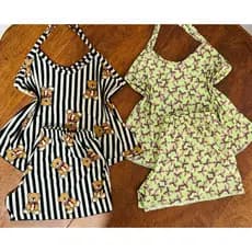 Kit 3 ou 5 Baby Doll Feminino Alça Fina Liganete Malha Fria Pijama Short Doll