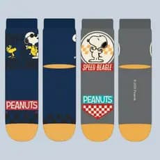 Kit 2 Pares de Meia Soquete Snoopy Infantil Cia da Meia Personagem Criança CIA DA MEIA