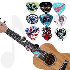 palheta personalizada 5 unidades dupla face rock roqueiro geek bandas violão guitarra