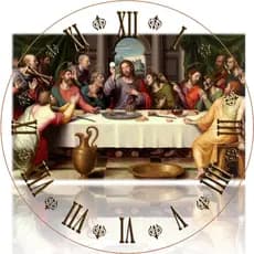 relógio santa ceia católico igreja fé personalizado santidade