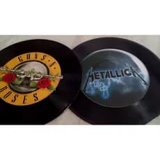 placa decorativa disco de vinil vintage retro rock emo nerd geek