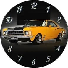relógio de parede opala amarelo ss decorativo carro decoração salas quarto varanda oficina