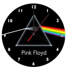 relógio de parede rock pink floyd n cantor musica decorativo carro decoração salas quarto varanda oficina