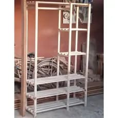 Closet , arara, guarda roupa, organizador de roupas, pinus modelo " Lisboa " + chave montagem