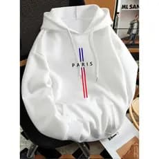 Moletom Canguru Paris Estampa Minimalista Casaco Com Capuz Streetwear Tendência Aesthetic Premium