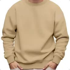 Moletom Gola Careca Blusa De Frio Casaco Feminino Masculino Flanelado Sem Estampa Algodão Premium