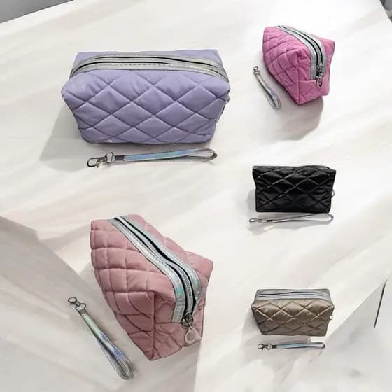 Necessaire Estojo Bolsa Organizadora De Viagem Feminina com Alça de Mão