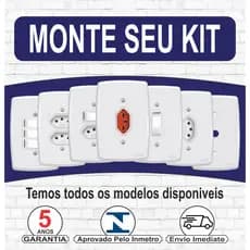 Tomada e Interruptor 10A e 20A Monte seu kit 5 ANOS DE GARANTIA