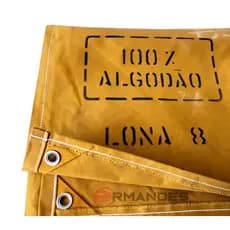 LONA ENCERADO P/ CAMINHÃO - - MED.2.70X1.80 - 100% ALGODÃO - Nº 08 - IMPERMEÁVEL