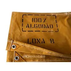 LONA ENCERADO P/ CAMINHÃO - MED.8x4 - 100% ALGODÃO - Nº 08 - IMPERMEÁVEL