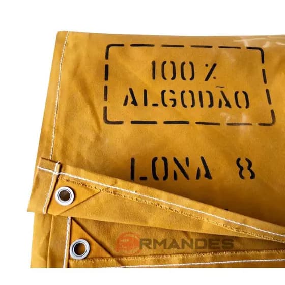 LONA ENCERADO P/ CAMINHÃO  - MED.6.50X2.50 - 100% ALGODÃO - Nº 08 - IMPERMEÁVEL