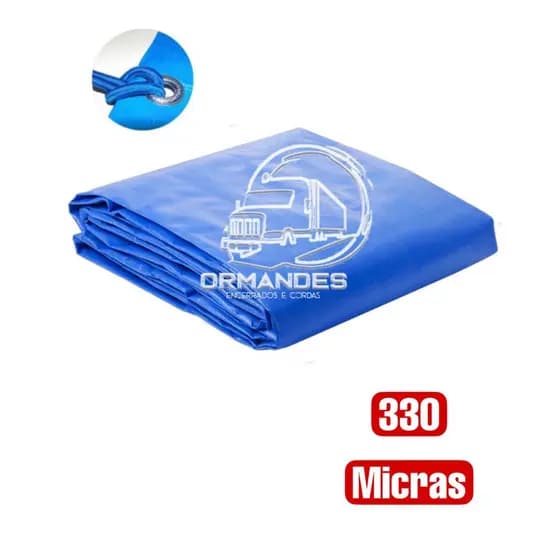 LONA LEVE MULTIUSO IMPERMEÁVEL PARA COBERTURA EM GERAL - 330 MICRAS GROSSA - MED. 16X6