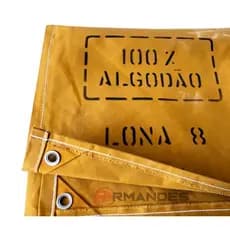 LONA ENCERADO P/ CAMINHÃO - MED.7x3 -  100% ALGODÃO - Nº 08 - IMPERMEÁVEL