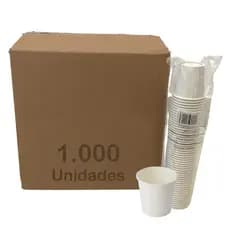 Copo Papel Branco 110ml Biodegradável Térmico C/1000