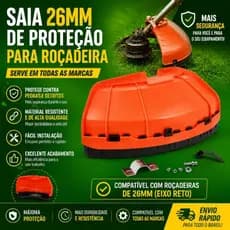 Saia 26mm Todas As Marcas De Proteção Roçadeira