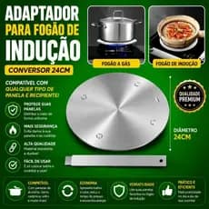Adaptador Conversor 24cm Fogão De Indução Qualquer Tipo De Panela e Fogão Chapa Difusor Nakasaki