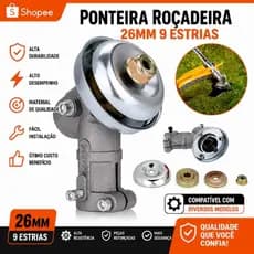 Ponteira Roçadeira 26mm 9T Estrias