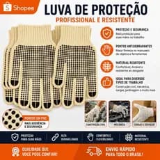 Luva  Proteção Profissional Resistente