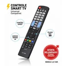 Controle Remoto Universal para TV LG - Compatível com Vários Modelos, Design Ergonômico, Funcionalidade Completa