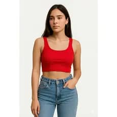 Top Cropped Regata Alcinha Moda Gringa Blusinha Feminina Verão Tendência