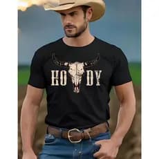 CAMISETA MASCULINO ALGODÃO STYLE COWGOY HODY