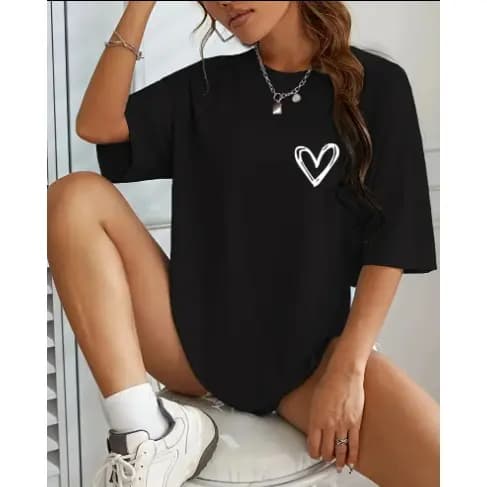 Camiseta Feminina Academia Treino BLUSÃO Camisetão Longa Algodão Confortavel