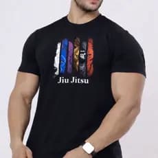 Camisa Jiu-Jitsu Masculina Estampa Animais – Camiseta Treino Academia Fio Torcido