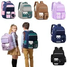 Mochila Infantil menino e menina, escolar com grande capaciade, super reforçada e ortopédica