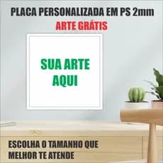 Kit com 4 placas personalizada com seu texto em PS 30X40CM