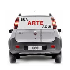 Adesivo Perfurado Vidro Traseiro Inteiro Carros Propagandas até 1,30x70cm Eleições