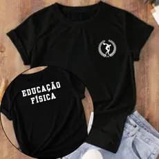 Camiseta Feminina Educação Física Personal Trainer Camisa T Shirt Curso Faculdade Profissão