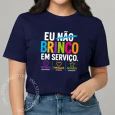 Camiseta Professora Blusa Feminina Estampada Profissão T Shirt Educação Pedagogia 100% Algodão