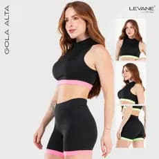 Conjunto Academia Feminino Fitness Gola Alta