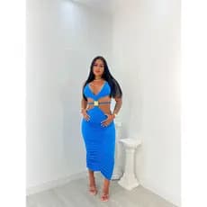 VESTIDO JUSTO SUPLEX FEMININO COM DECOTE ELEGANTE ESTILO VERÃO