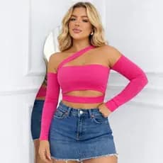 cropped jeanny feminino suplex estilo verão- MODA GRiNGA