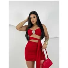 VESTIDO MIDI  JUSTO FEMININO TOMARA QUE CAIA