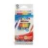 Kit 24 de Lápis de Cor de Madeira BiColor Duas Cores