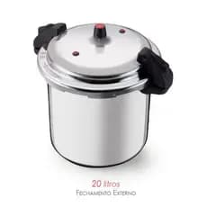 Panela Pressao 20 Litros Industrial Fechamento Externo Segura Alta Capacidade