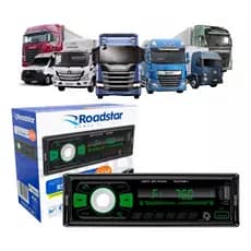 Auto Rádio Roadstar Rs-2724br 24v Usb Sd Am Fm Bluetooth Caminhão