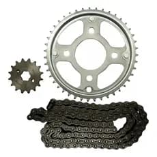 Kit Relação Transmissão Cg/Fan/Titan/Start Cargo 160 Aço1045