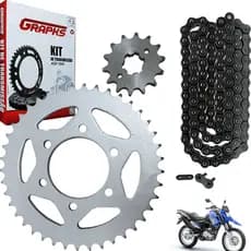 Kit Relação Transmissão Xtz 150 Crosser 2014 a 2025 Grapks