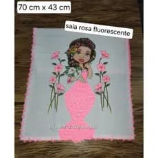 Pano de Prato Boneca Com Saia de Crochê Cozinha decoração
