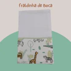 Fraldinha De Boca - Babete - Paninho de Boca - 100% Algodão Modelo Luxo