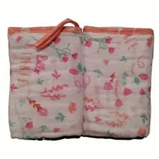 Paninho de Boca SOFT ROSA e AZUL 2 UNIDADES MINASREY Com Prendedor De Chupeta