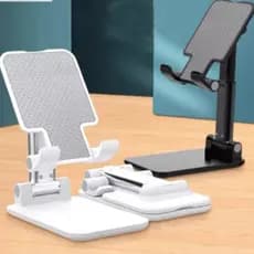 Suporte Para Celular e Tablet Dobrável Portátil Ajustável Apoio Mesa